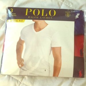 3 Pack of medium polo v necks